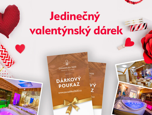 Ideální dárek k Valentýnu: dárkový poukaz do wellness
