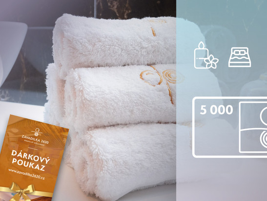 Gift voucher worth CZK 5000 for WELLNESS and APARTMENT