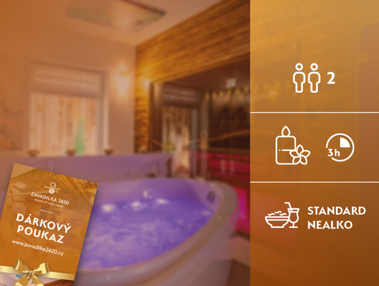 Private wellness rental for 3 hours for 2 persons + refreshment package STANDARD NEALKO